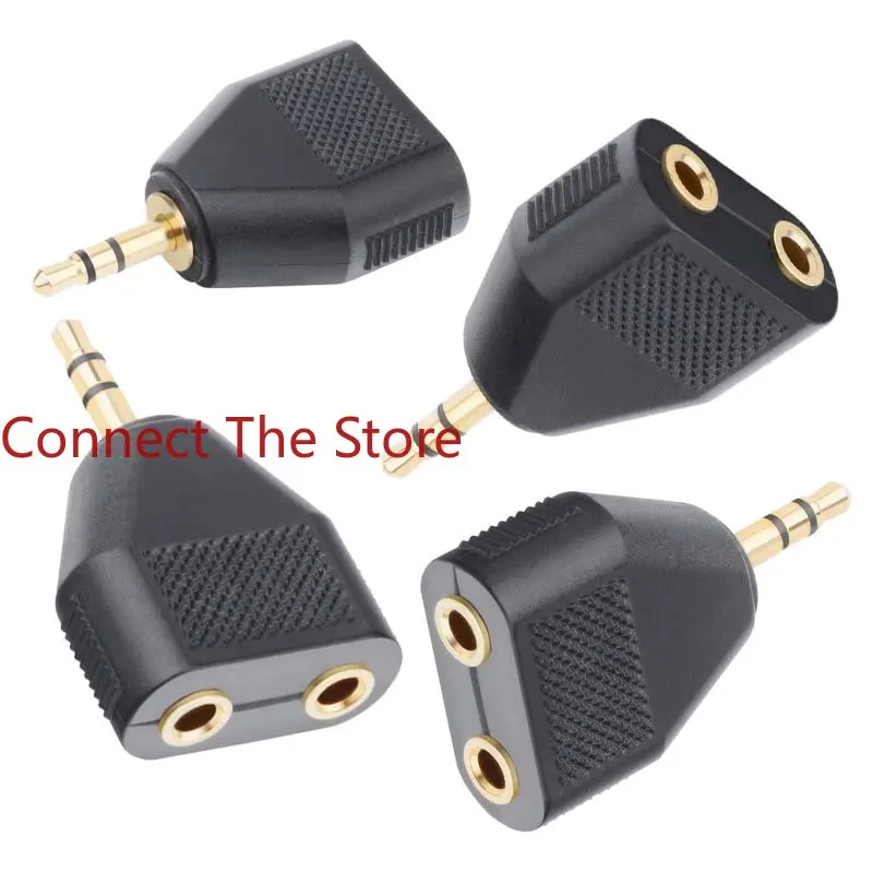 2PCS 3.5mm Headphone Audio Adapter Taiwan Gold-plated Connector   Stereo Revolution 2  Female