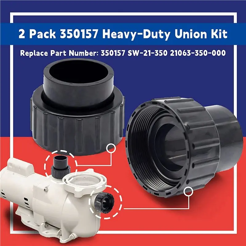 L71A 4X 350157 Union Replacement Kit For Pentair Superflo & Superflo Variable Speed Pool Pump,Pool Pump Union