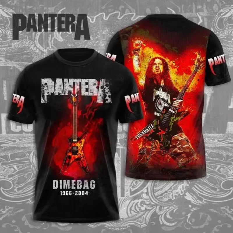 Classic Rock Band Pantera Album T Shirt 3D Print Men Women Hip Hop Short Sleeve Tee Oversized Streetwear Unisex Top 2026