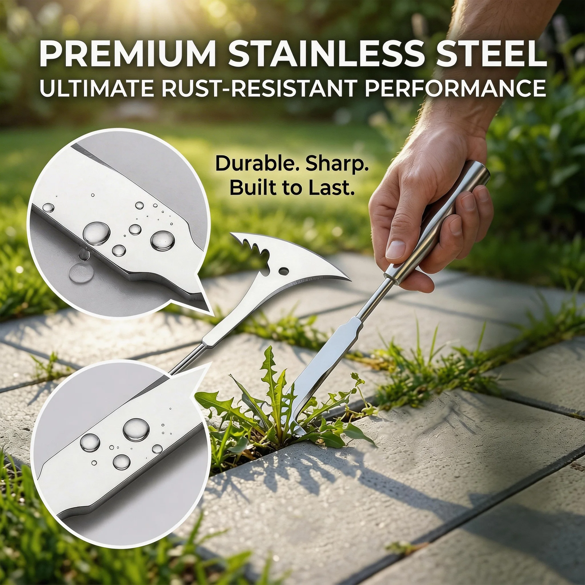 Manual Stainless Steel Weed Pu - Gardening Tools On Sale 评论和价格