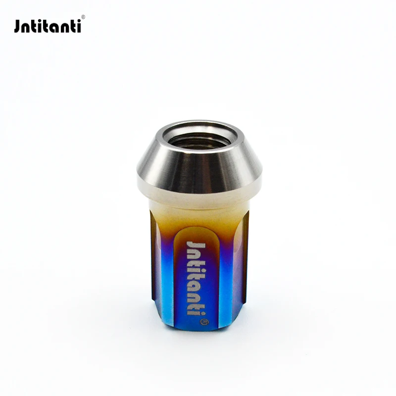 Jntitanti Gr5 titanium nut screw M12x1.25x35/45mmmm Anti-theft  lock nut close end for Tesla Jeep Toyota  etc wheel rim