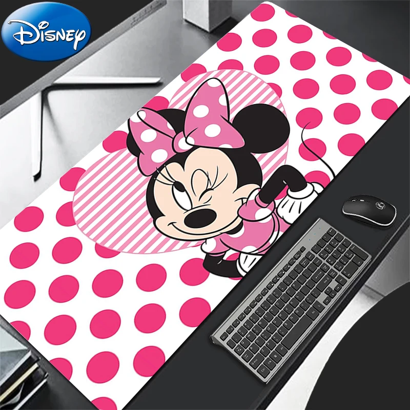 Alfombrilla de ratón para juegos, alfombrilla de ratón con flores rosas para ordenador, alfombrilla de escritorio Kawaii m-minnie, alfombrilla para teclado de Anime, accesorios para jugadores, alfombrilla de mesa