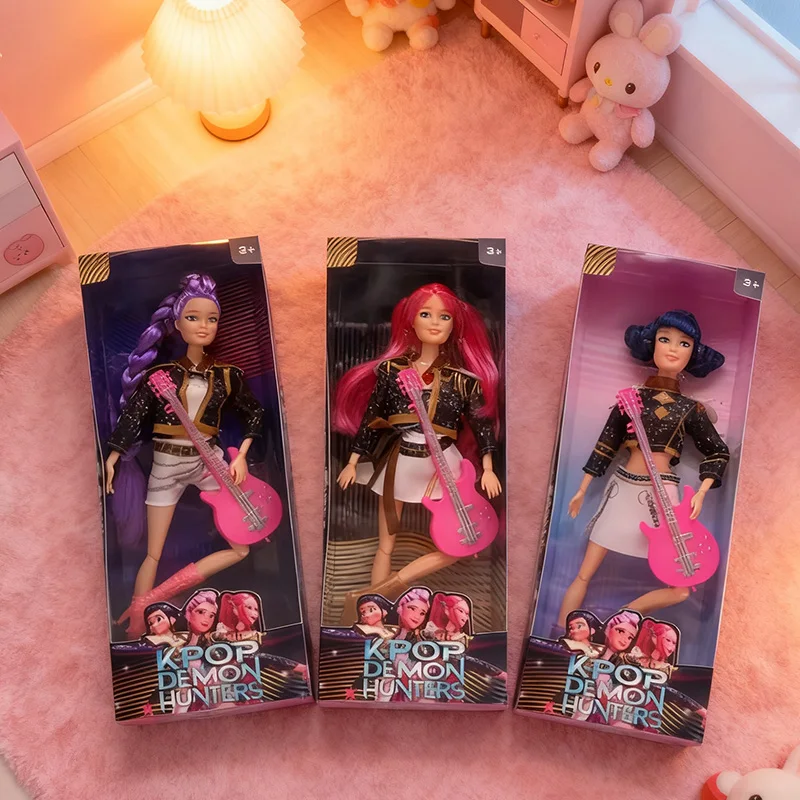 

11,5 дюймов Kpop Demon Hunters куклы Руми Мира Зои красивая принцесса DIY пластиковая игрушка кукла экшн-фигурка подарок периферийные устройства из фильма