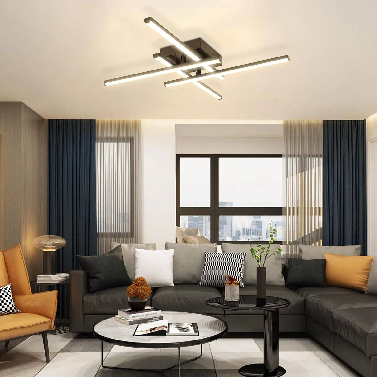 جديد سقف ليد حديث أضواء مصباح السقف الأسود لغرفة المعيشة غرفة نوم غرفة الدراسة أضواء Led لتركيبات إضاءة السقف الغرفة