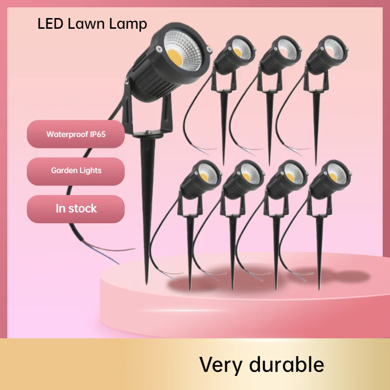 

Outdoor Garden Lights Lawn Lamp Water-Proof LED Landscape Spike Bulb IP65 Path Spotlights for 220V/110V/12V/24V 5W 10W 15W