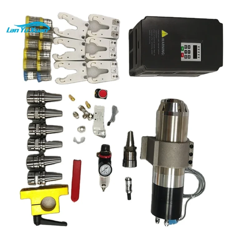 

3.5KW BT30 Spindle CNC Engraving Milling Metal ATC Spindle 3500W ER25 Toolholder 220v/380v VFD CNC Parts