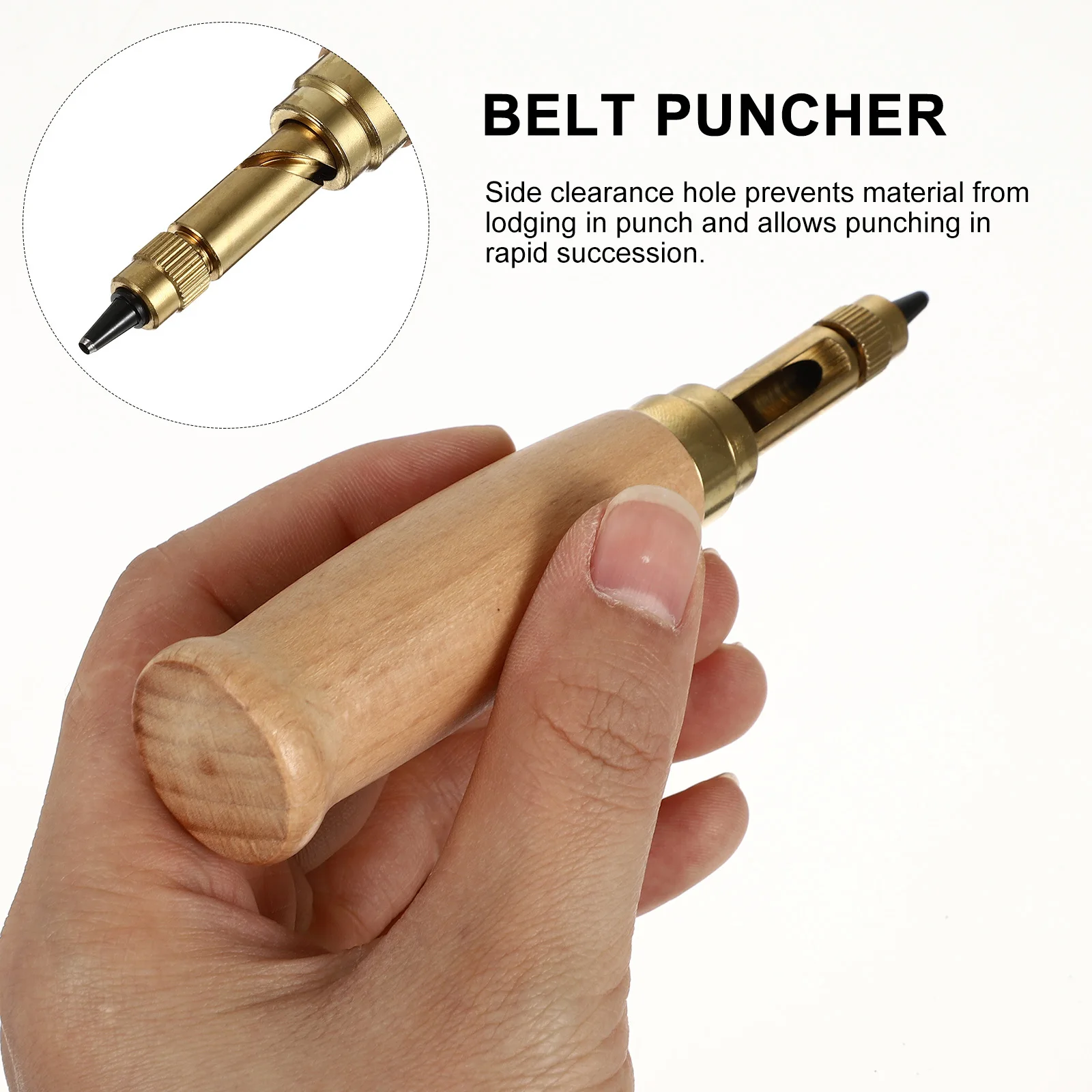 

6pcs Punch Tool Alloy Steel Hollow Punch Set 1.5Mm 2Mm 2.5Mm 3Mm 3.5Mm 4Mm For Diy Craft Belt Puncher Handicraft Sewing