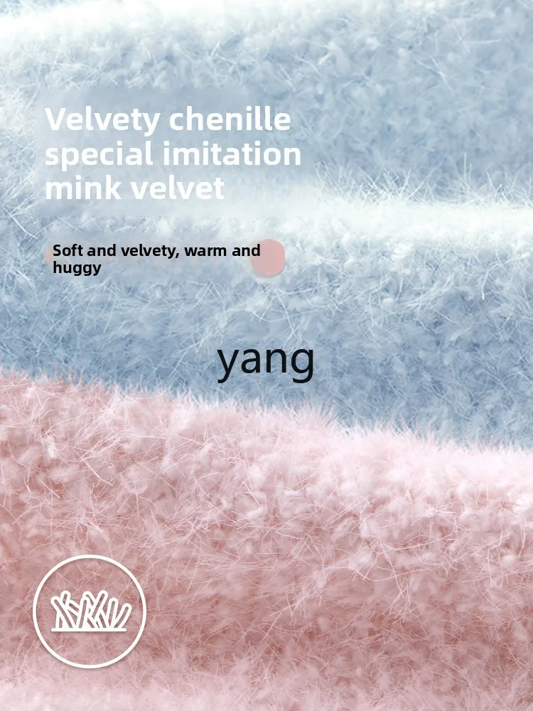 CX half-edge velvet casual home suit round neck long-sleeved trousers women's living clothes