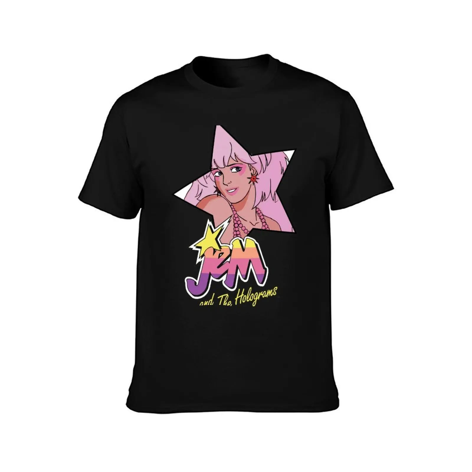 Jem and the Holograms Star Truly Outrageous Showtime 80s Party T-Shirt, Summer Casual Cotton Tee, Oversized Streetwear Tops