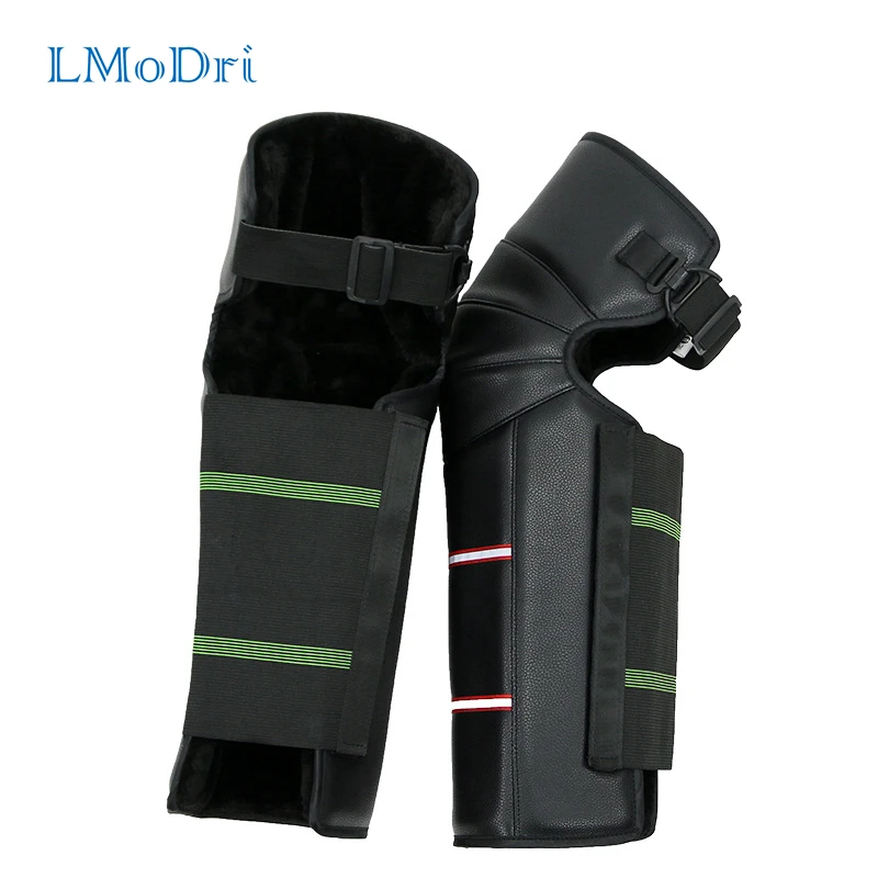 

LMoDri Motorcycle Warm Kneepad Legs Warmer Motorbike Riding Knee Pads Windproof Winter Anti-cold Oxford Cloth Waterproof