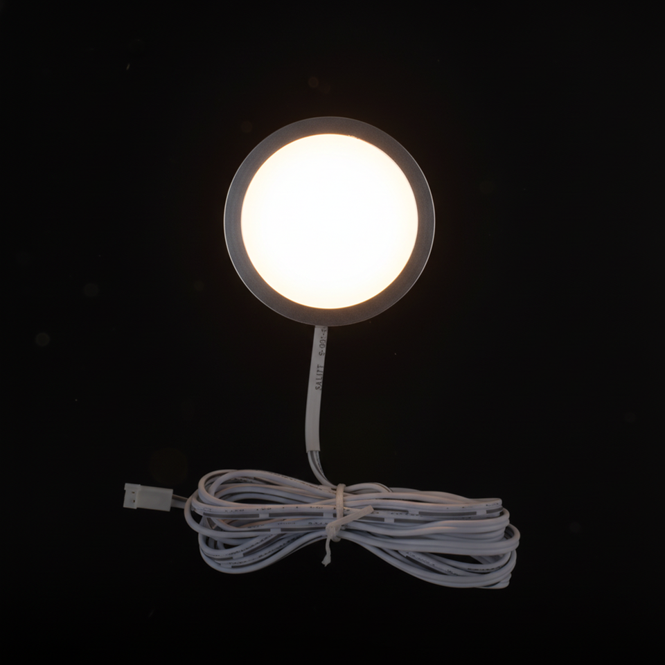  12v Led Cabinet Light Surface Mounted Dimmable Bulbs Smd2835 Under Lights 6000k 3000k 4000k 3watts Super Slim Ceiling Spotlights 