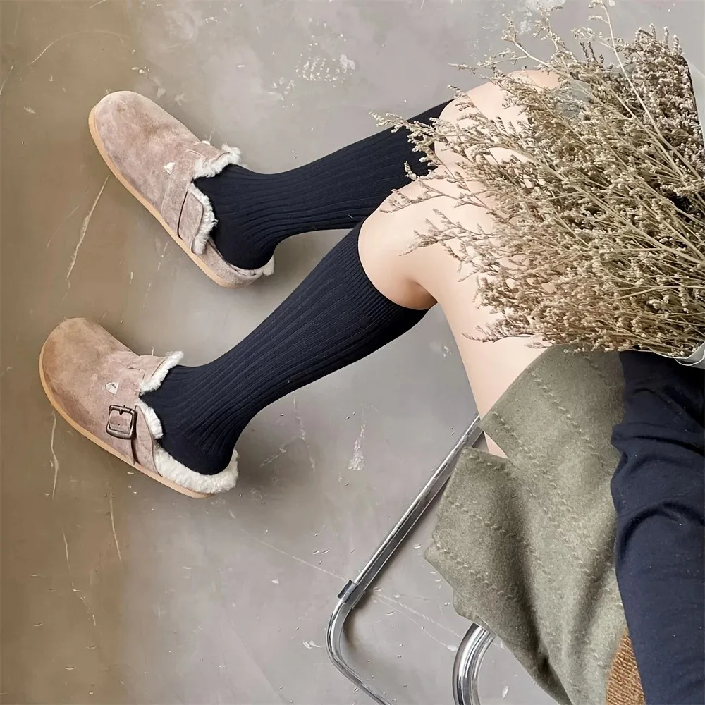 1/3 Paar Damen-Sommer-Socken, einfarbig, lange Röhrensocken, modischer College-Stil, schweißabsorbierend, atmungsaktiv, bequem, lässig – Detail 14