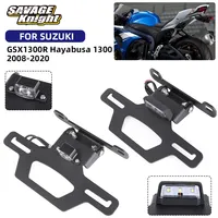 Foldable Adjustable License Plate Bracket For Suzuki GSX1300R Hayabusa 1300 2008-2020 Tail Tidy Fender Eliminator Licence Holder