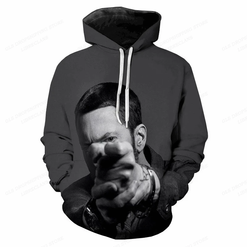 Rapper eminem 3D-Druck Hoodies Männer Frauen Mode Hoodie Sweat shit Mädchen Mäntel Rap Rock schwitzt Frauen kleidung übergroß