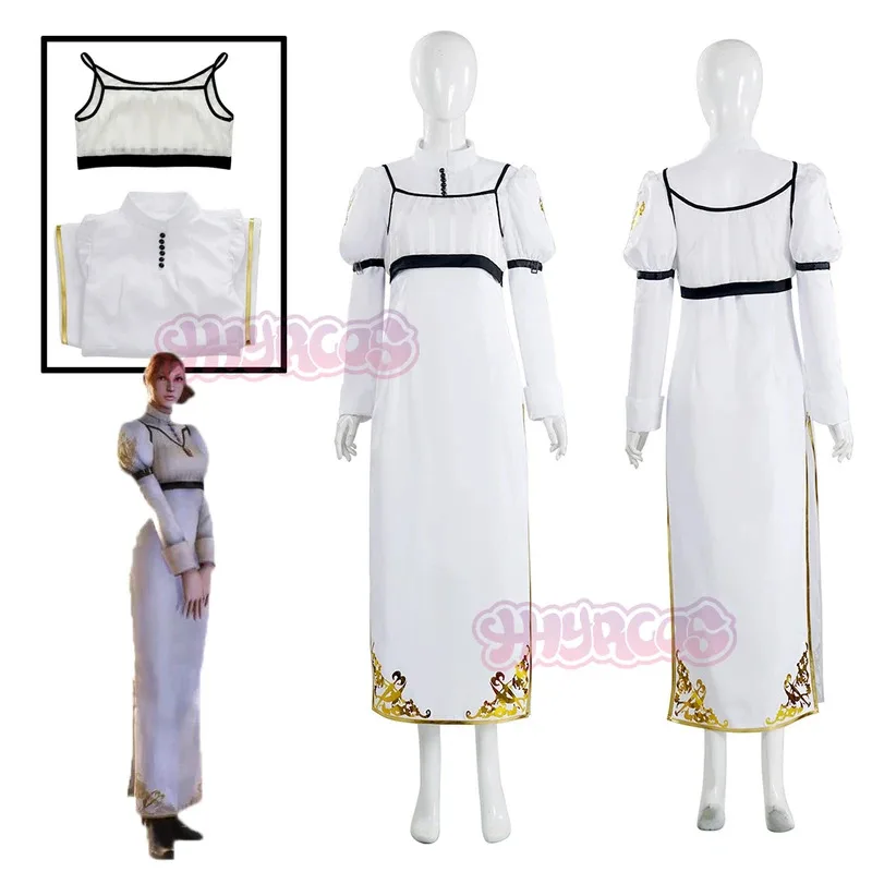 

Женское белое платье, униформа, наряд DMC 4, Кайри Дьявол, косплей May Cry, игровой костюм, одежда для вечеринки на Хэллоуин для девочек