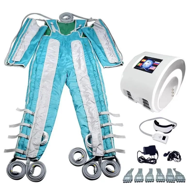 Lymphatic Drainage Machine Air Wave Pressure Sauna Suit Muscles Relax Weight Loss Arm Leg Foot Pressotherapy Massage Device