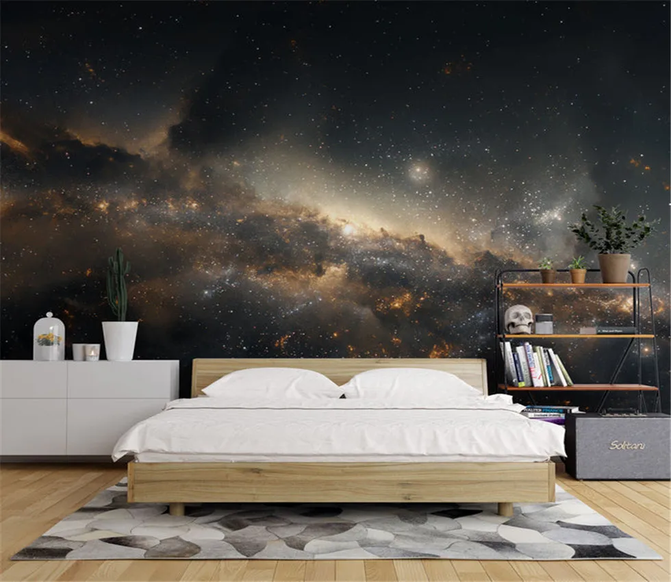 

Xuesu Customized wallpaper, dreamy space mural, creative wall for the room