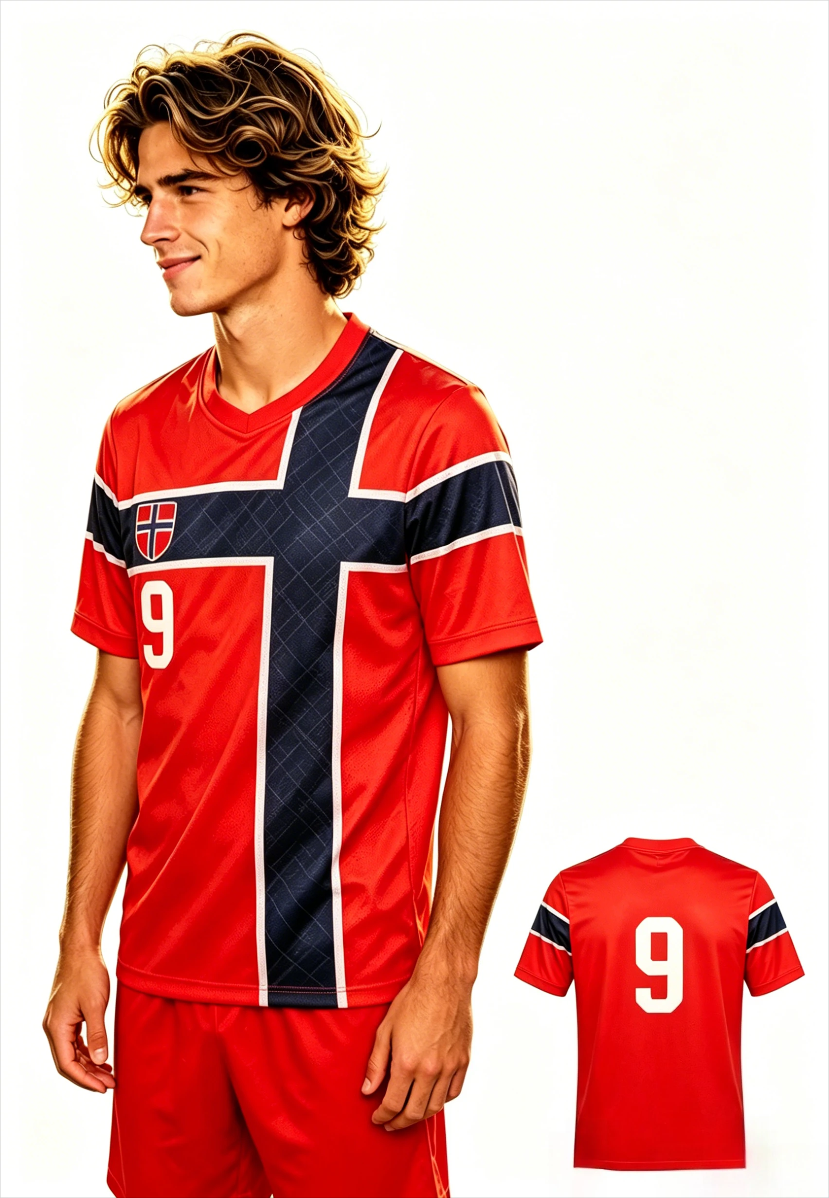 2026 Norway Style Men's Football Sports T-Shirt Special Edition Football Jersey Outdoor Quick-Dryin