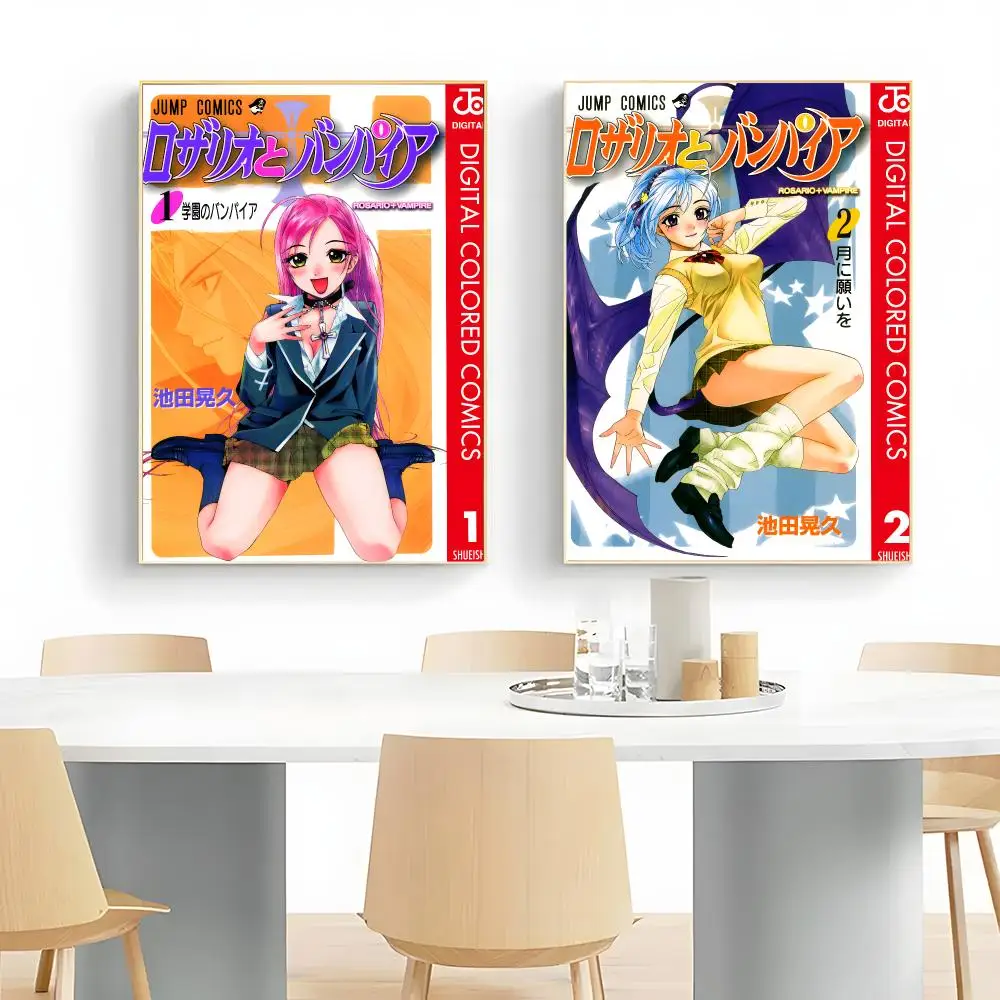 anime manga R-Rosario Vampire Poster Wall Art Print Decorative Mural Home Decor Gift Unframed