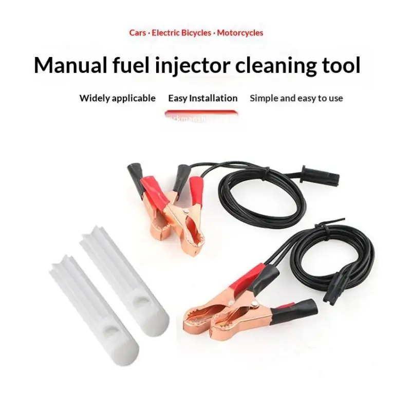 【F】Auto Car Fuel Cleaning Injector Flush Cleaner Wash Adapter Cleaning Tool Set Nozzle Cleaning Tool Set Car Wash Tool
