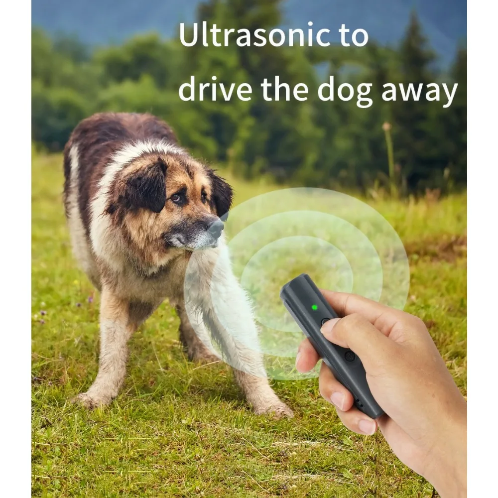 Portable Ultrasonic Dog Anti Bark Drive Device Dogs Trainer  Dog Barking Repellent Dog Bark Deterrent Device Stops Bad Behavior