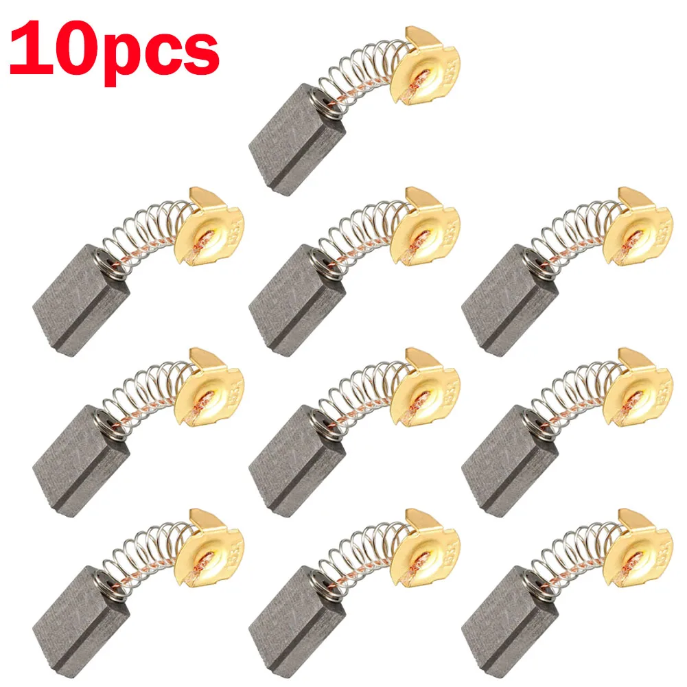 10pcs Carbon Brushes For Electric Motors 16mm X 13mm X 6mm Replacement Part Machinery Power Tool Accessories Industrial Brushes