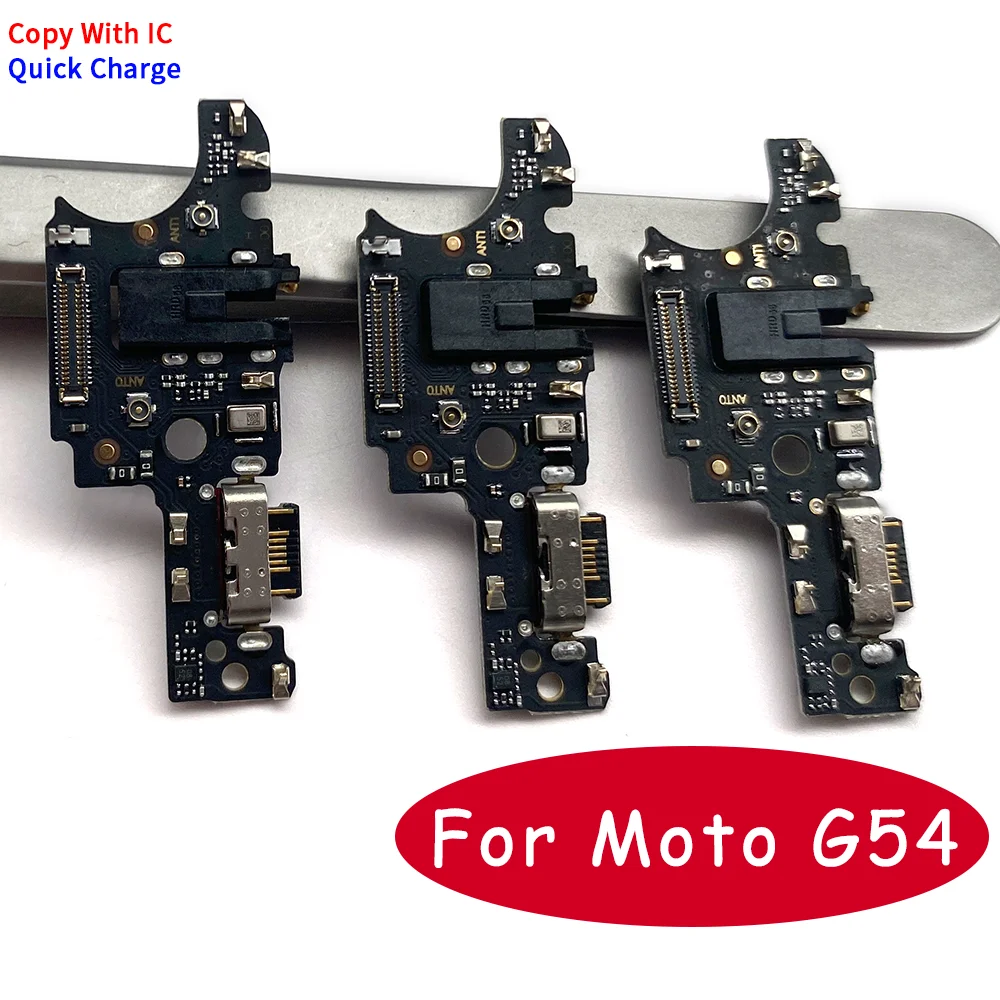 

10Pcs USB Charging Port Charger Dock Connector Board Flex Cable For Moto G54 Phone Repair Parts