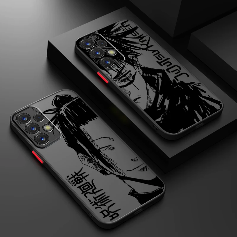 Gojos J-Jujutsu K-Kaisen Anime Frosted Translucent For Samsung A53 A52 A33 A32 A51 A71 A21S A13 A73 A50 A22 A12 5G Back