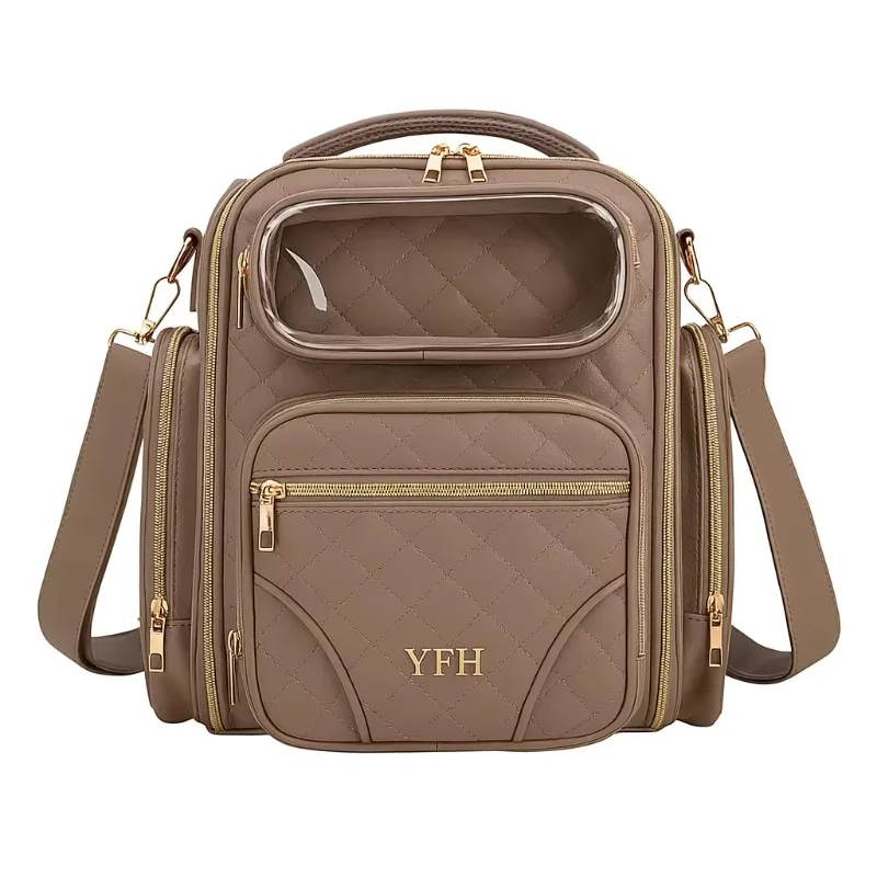 75-90 bottles storage bag special nail light fashion nylon bag logo professional nail practitioner suitcase