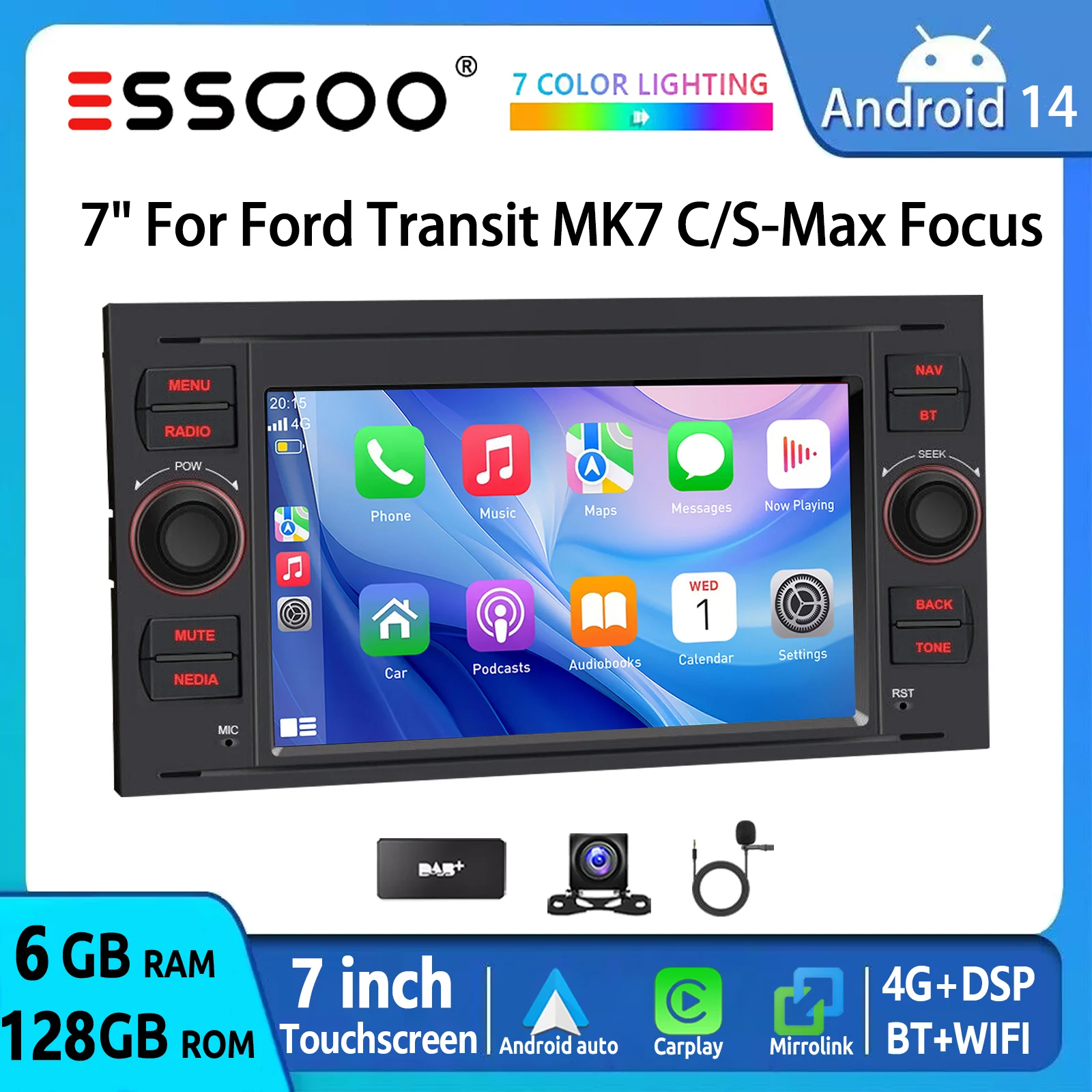 CD Englisch – Der perfekte Car Multimedia Player für Ihr Fahrzeug mit Android 14 und CarPlay