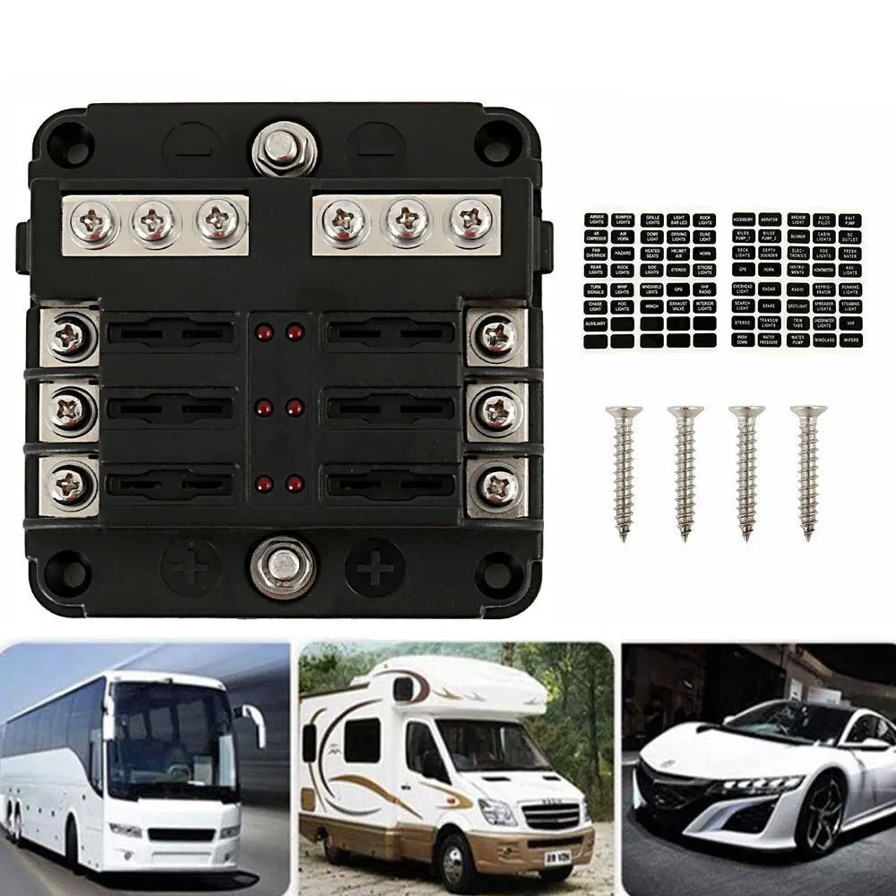 

Professional Fuse Box Transparent Cover Car Accessory Compact Sturdy Vehicle MoistureProtect SmallFuses Automotive Horn