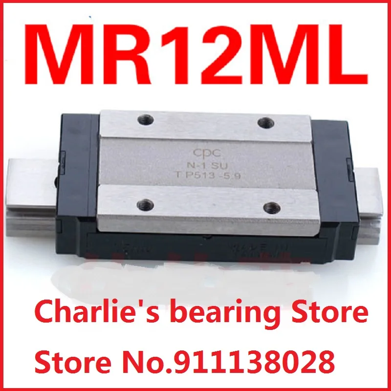 1pc 100% brand new taiwan original genuine CPC miniature linear guide block MR12ML