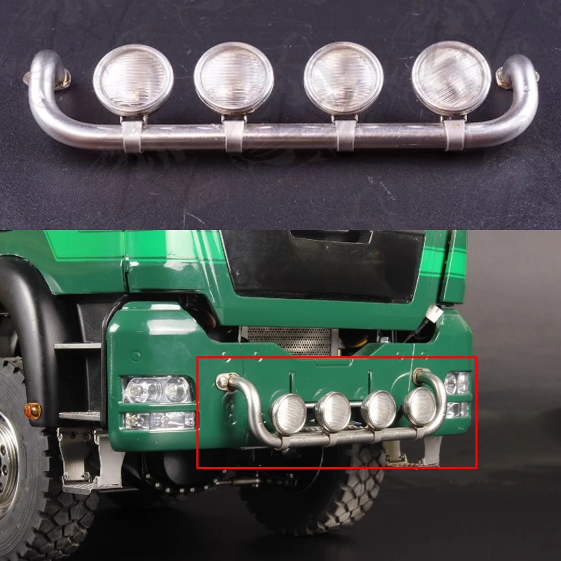 Metal China Open Spotlight for 1/14 Tamiya RC Truck Scania BENZ VOLVO MAN Parts