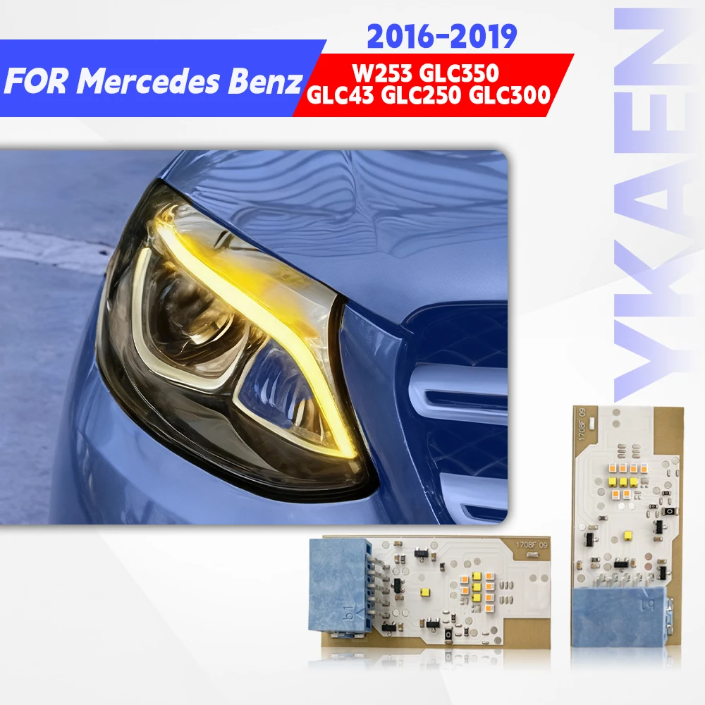 

Белая светодиодная плата DRL для Mercedes Benz W253 GLC Class GLC250 GLC220 GLC200 GLC300 Светодиодная фара дневного света A1179069600