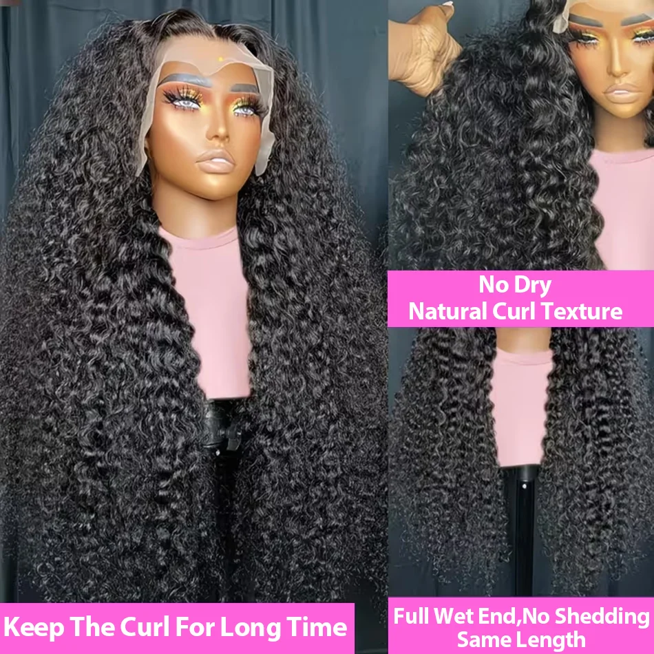 Curly 250% 30 34 Inch HD 5x5 Glueless Ready To Wear Closure Burmese Remy Human Hair Wig 13x6 Lace Front 100% Human Hair Wigs Transparent 13x4 Lace Frontal Wig