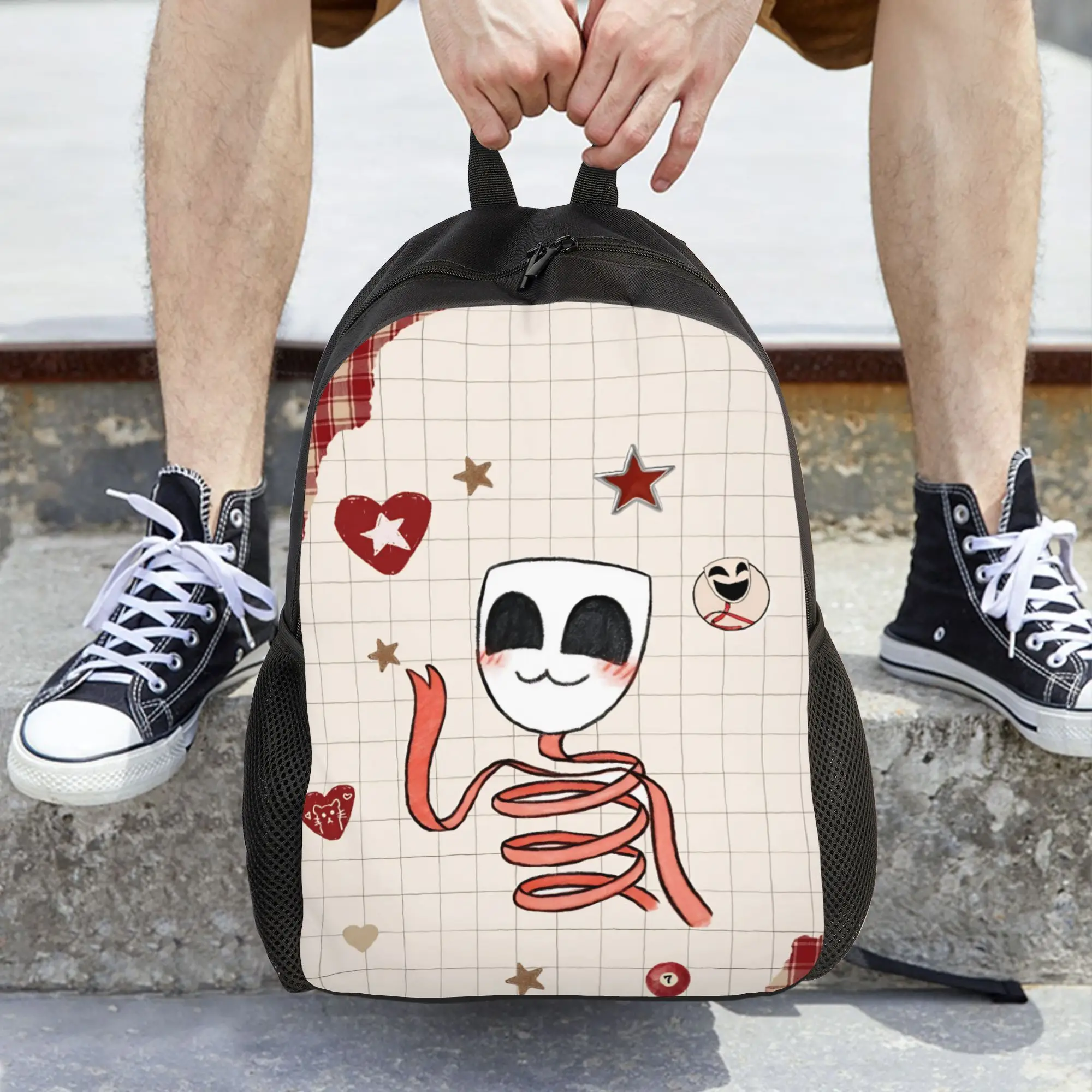 Gangle Cartoon Digitals Circus Women Backpack Fashion Children School Bag Computer Backpack Kids Travel Shoulder Bag