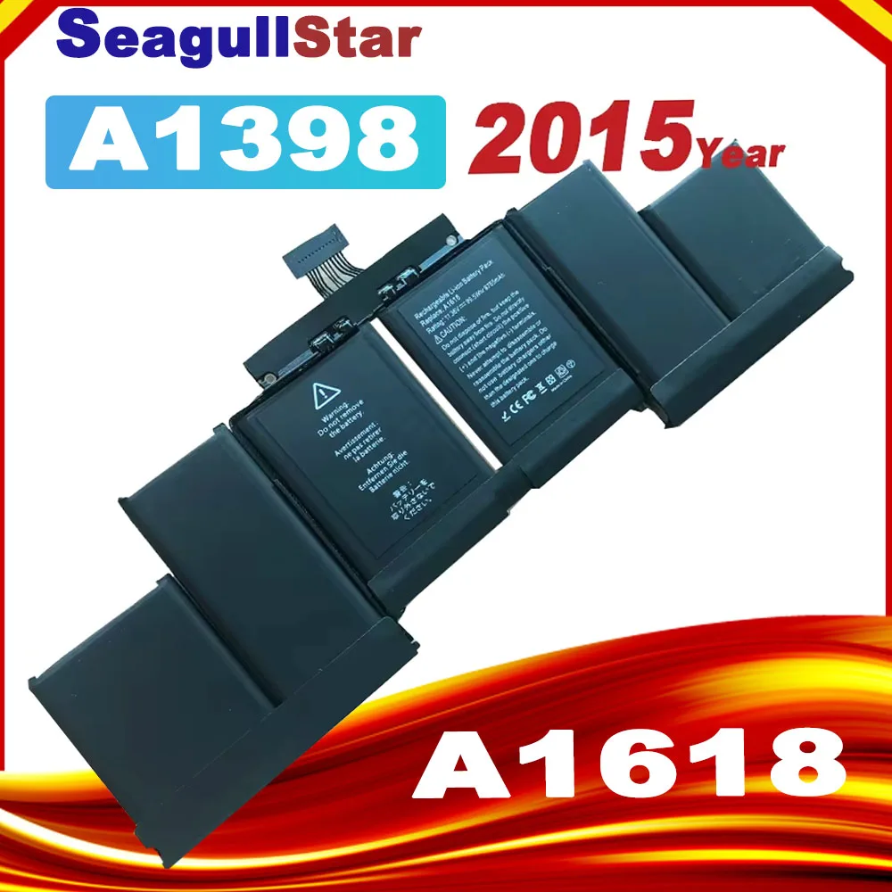 NEW Laptop Battery A1494 A1618 For Apple Macbook Pro 15" A1398 Retina (ME293 ME294 MGXA2 MGXC2 Late 2013 and Mid 2015)
