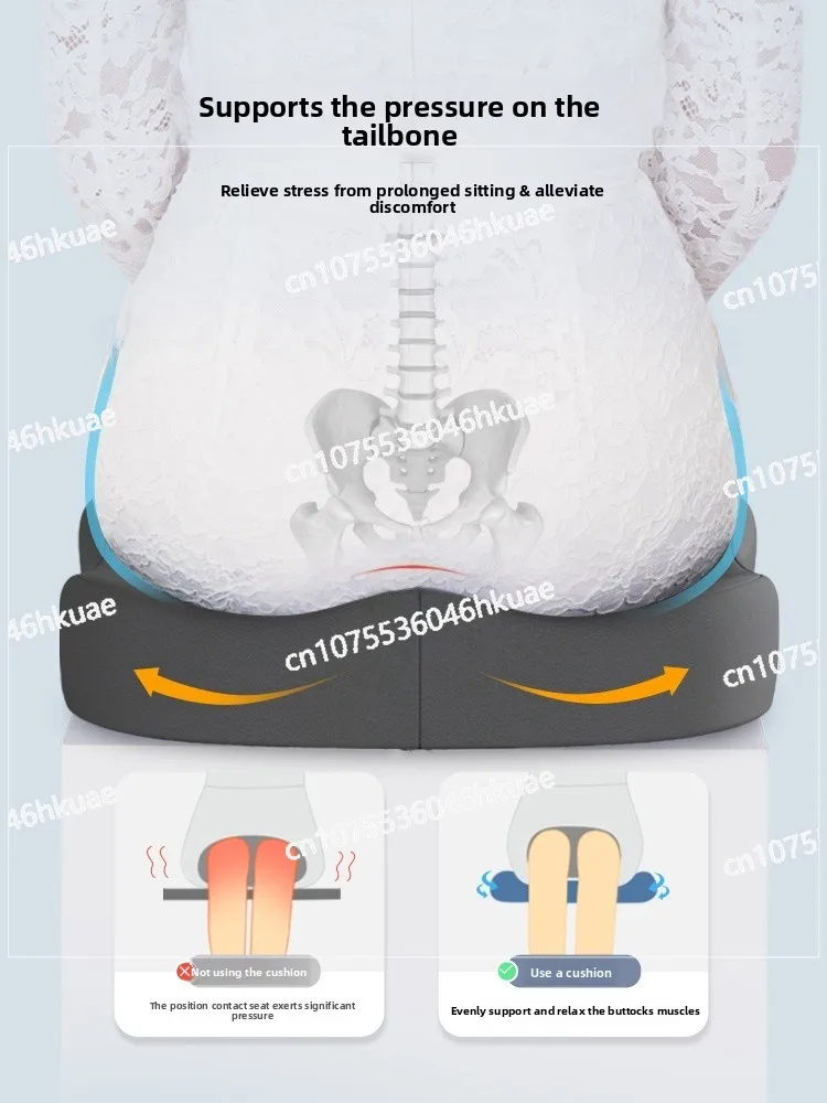 Cuion Office Sitting Aid Chair Pad Butt Enhancer Ba Support Car  Cuion Breathable Modern Simple Design