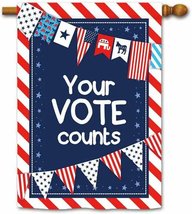 

Vote Your Favorite President Garden Flag Star Stripes 12.5"X18" Print Both Sides