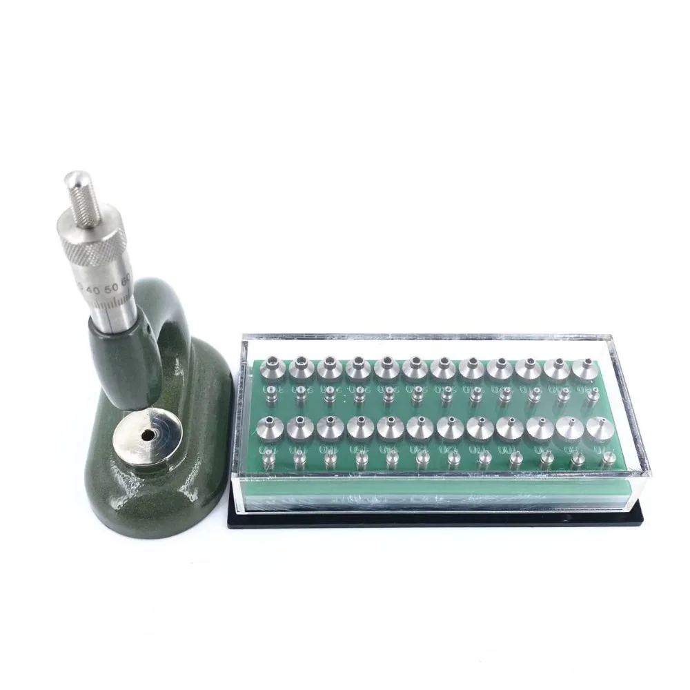 Watch Repair Tool Watch Press Set Watch Back Case Closer Watchmaker Jewelling Tool Aluminum Alloy Green With 48Pcs Dies