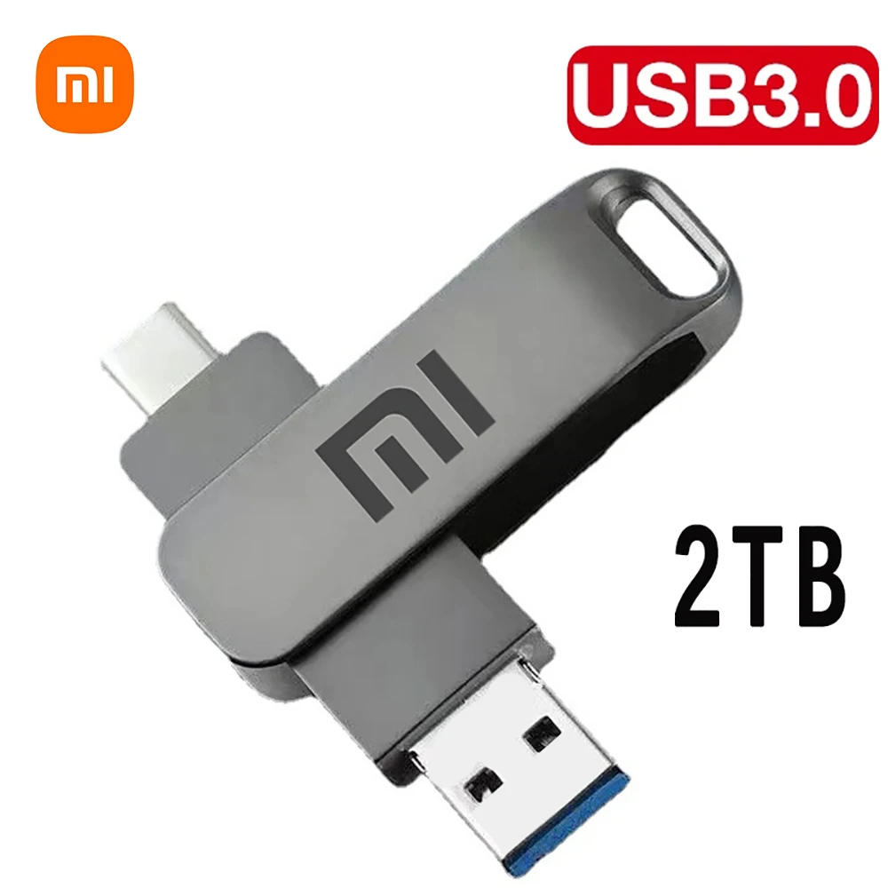 Xiaomi-unidad Flash USB Original, unidad Flash USB 3,0 de 2TB, interfaz de capacidad Real de 1TB, 512GB, unidad Flash de alta velocidad, 520 mb/s, adecuada