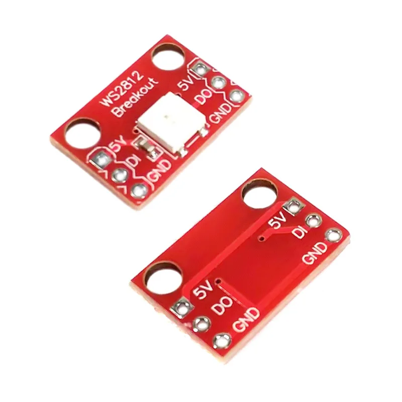 5PCS RGB LED Breakout - WS2812 Color Light Module Single Wire Interface Full Color Light Emitting Tube  DIY