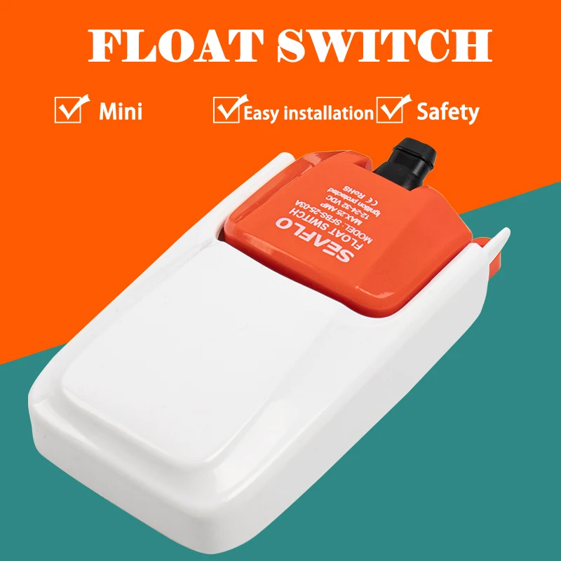 

Boat Pump Flow Sensor For Marine Bilge Pumps Automatic Electric Water Pump Float Switch For 12V 24V 36V DC Bilge Pump Switch