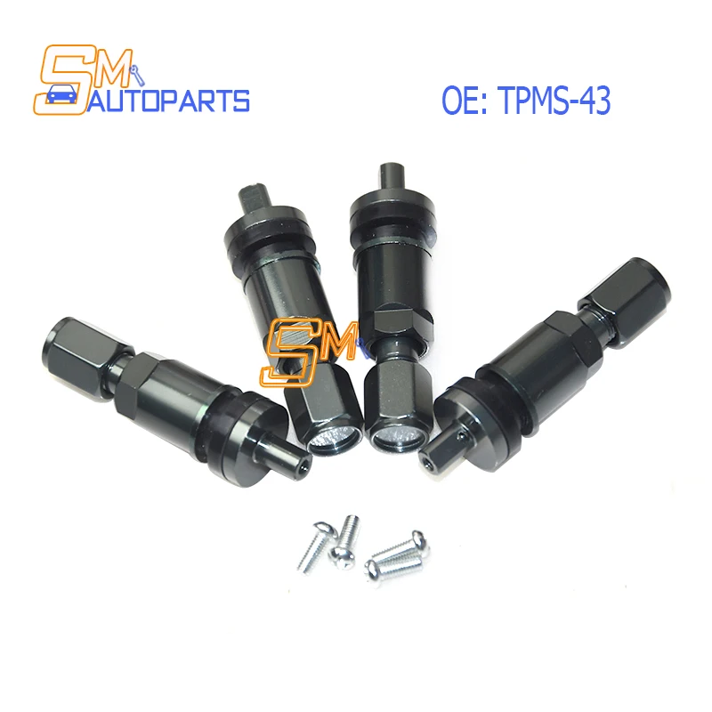 4Pcs TPMS-43 Tire Valves TPMS Replacement For Chevrolet Buick Cadillac Mondeo GMC Volvo