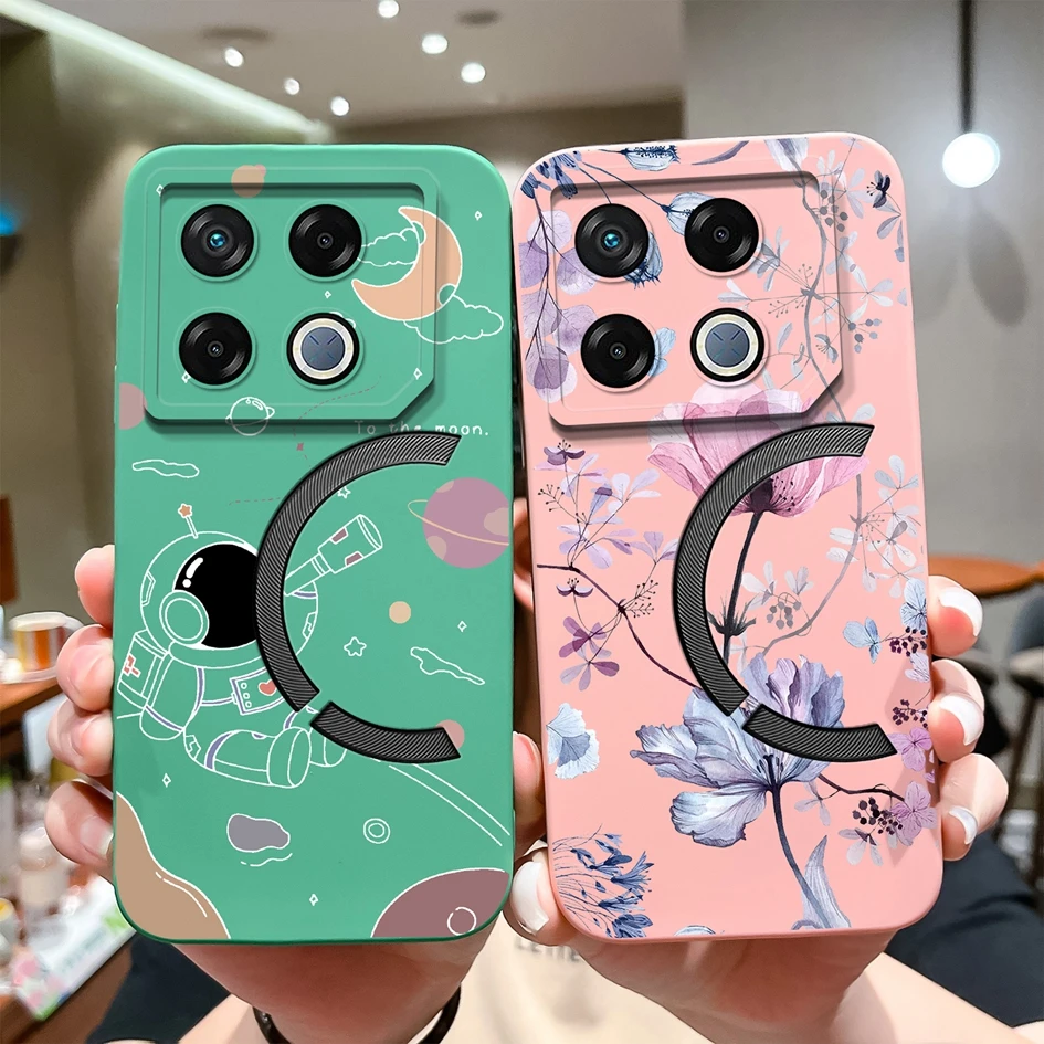 Cute Cartoon Pattern Cover For Infinix GT 20 Pro X6871 Phone Case Anti Drop Liquid Soft Silicone Shell For Infinix GT20pro Funda