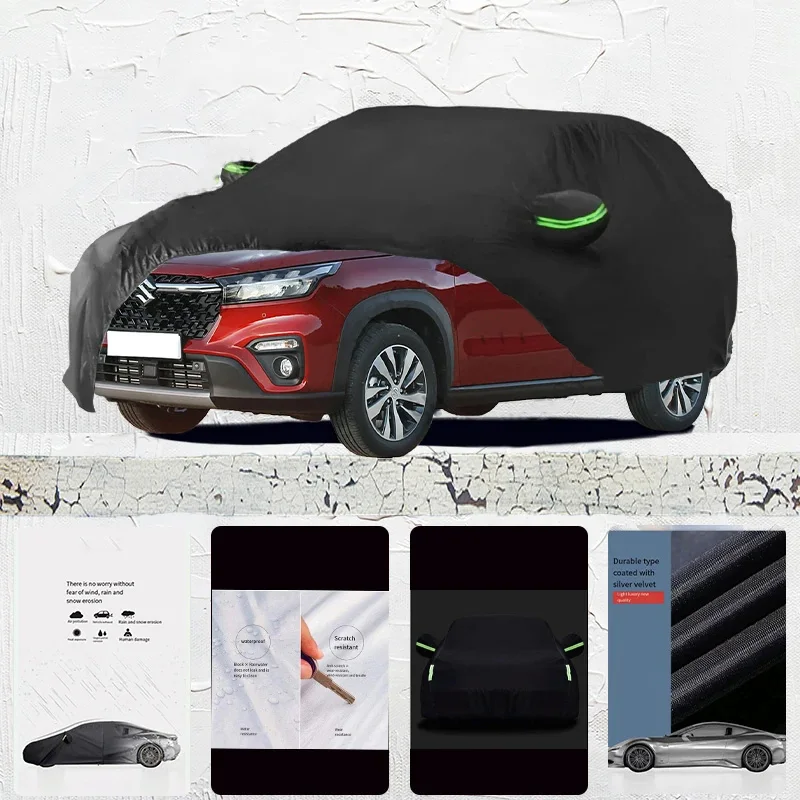 

For Suzuki-S-cross Auto Anti snow Anti dust Anti-uv Anti peeling paint And Anti Rainwater 210t Car cover protection