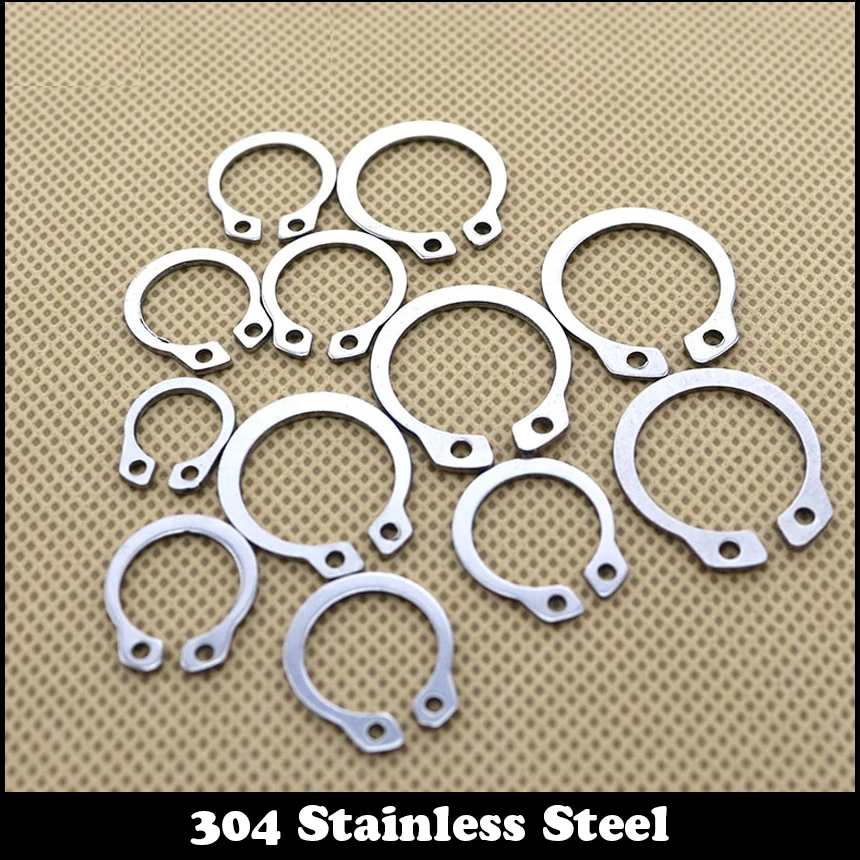 

M14 M15 304 Stainless Steel 304ss Spring Washer DIN471 C Type Snap Retaining Ring For 14mm 15mm Outside External Shaft Circlip