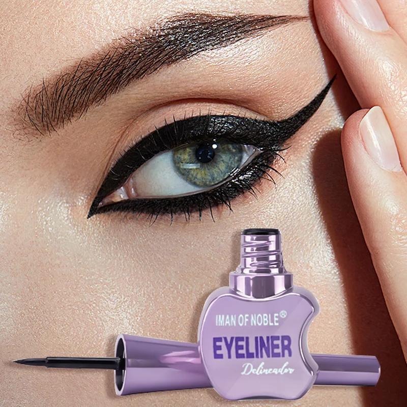 Cute waterproof long-lasting black liquid eyeliner