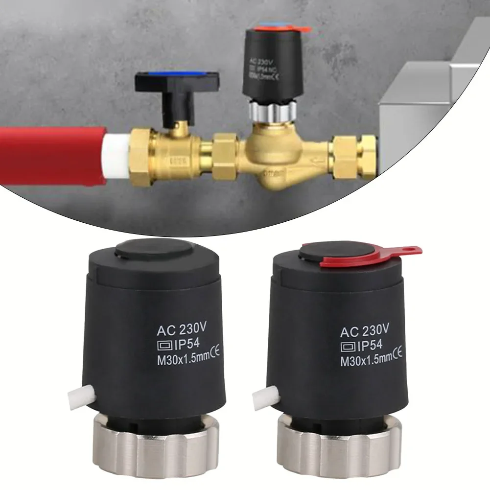 Easy To Install Heating Actuator Manifold IP54 M30x1.5mm Thermostatic 230v AC 2w 50Hz Floor For Electric Heating