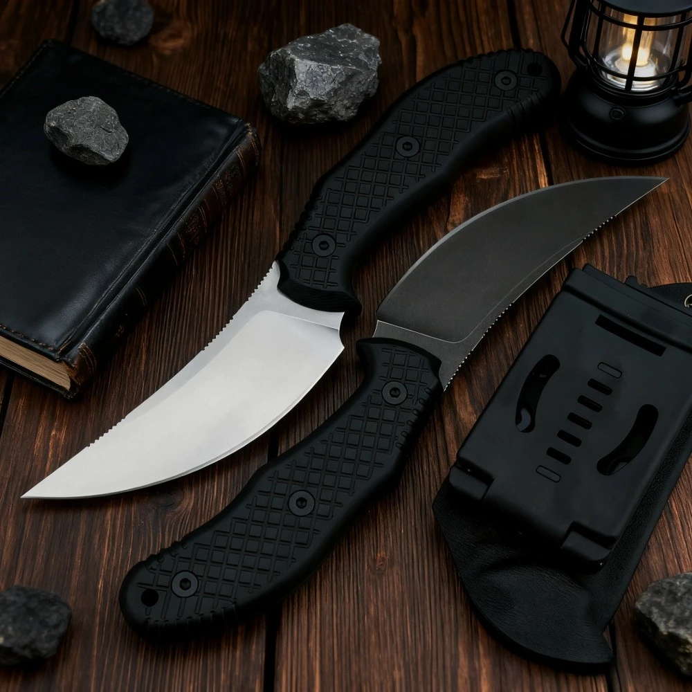 

High-quality Tactical Outdoor Straight Knife EDC Cutting Knife Wilderness Hunting Adventure Emergency Rescue Utility Multi-tools